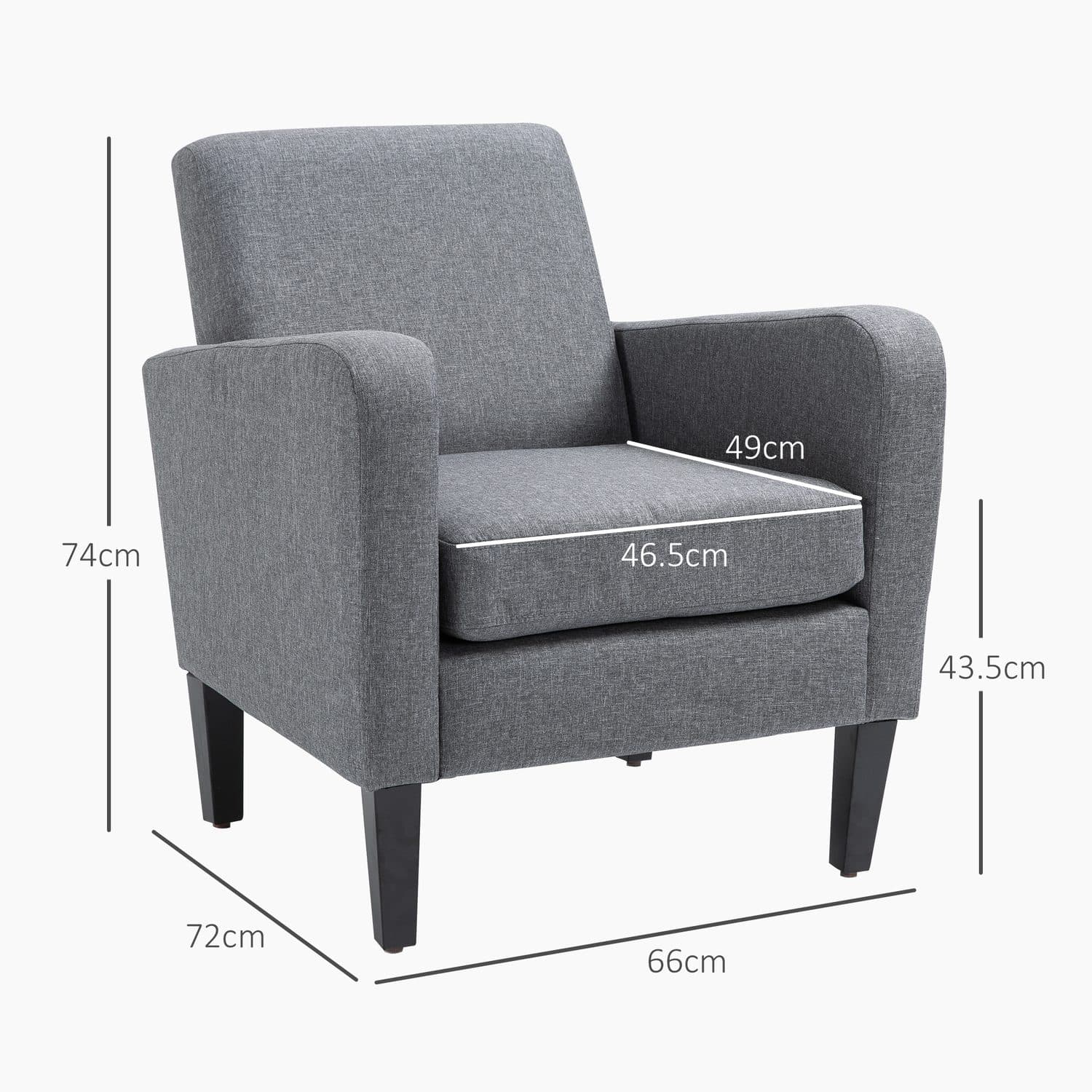 Modern Grey Armchairs - image 5