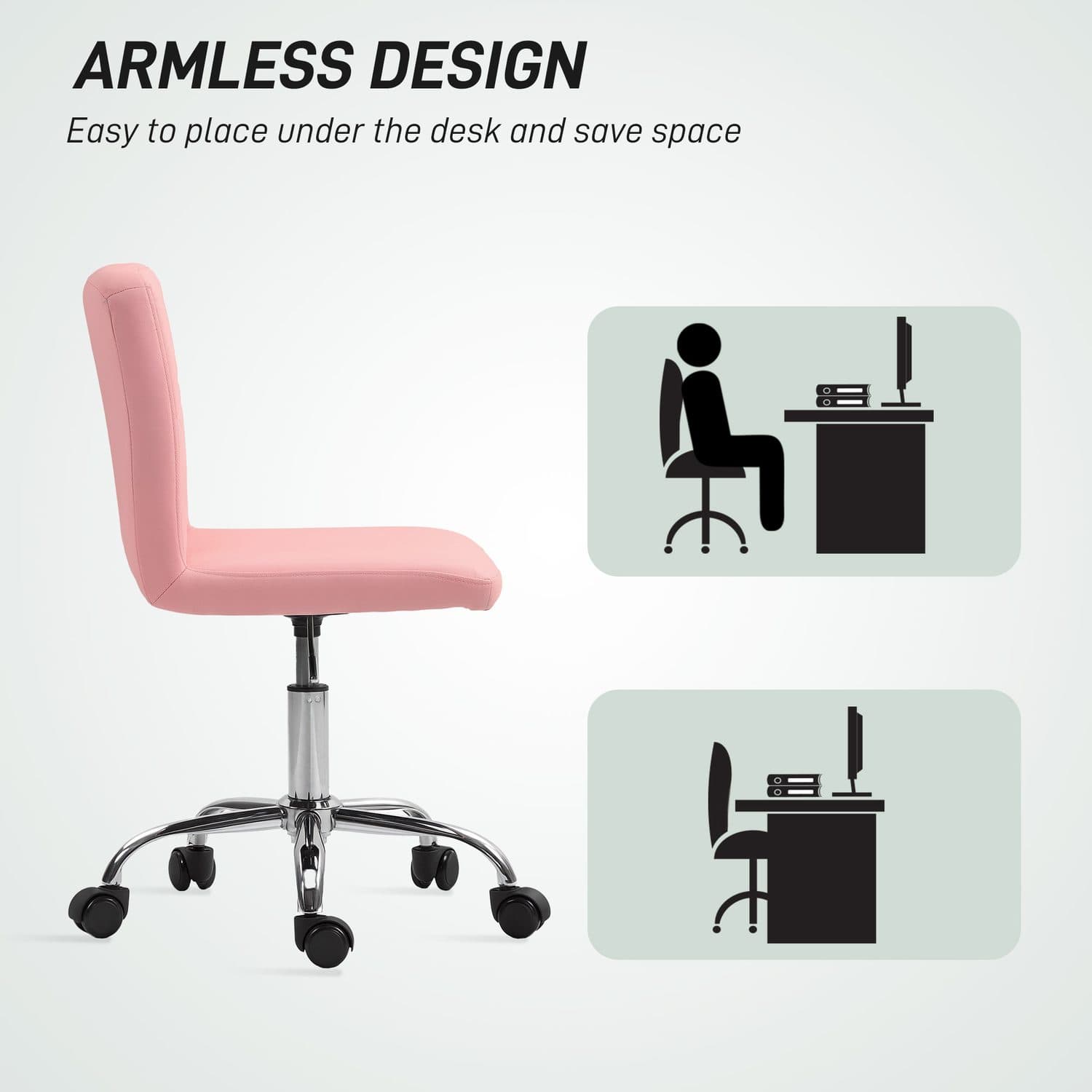 A Pink Swivel Chair for the Vanity, Bedroom Desk, or Home Study - image 2