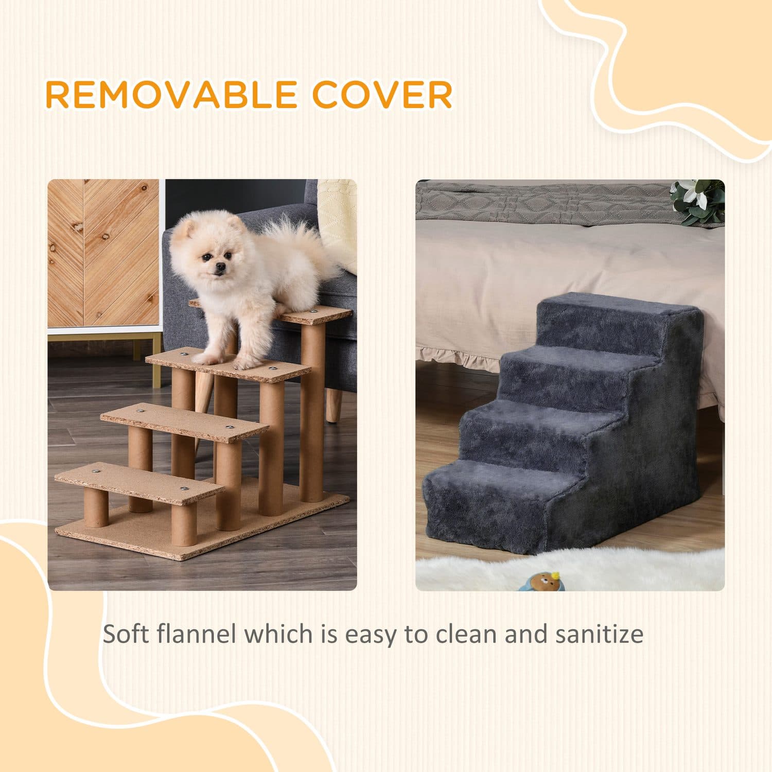 Four-Step Pet Stairs – Gentle Access for Cats and Small Dogs - image 4