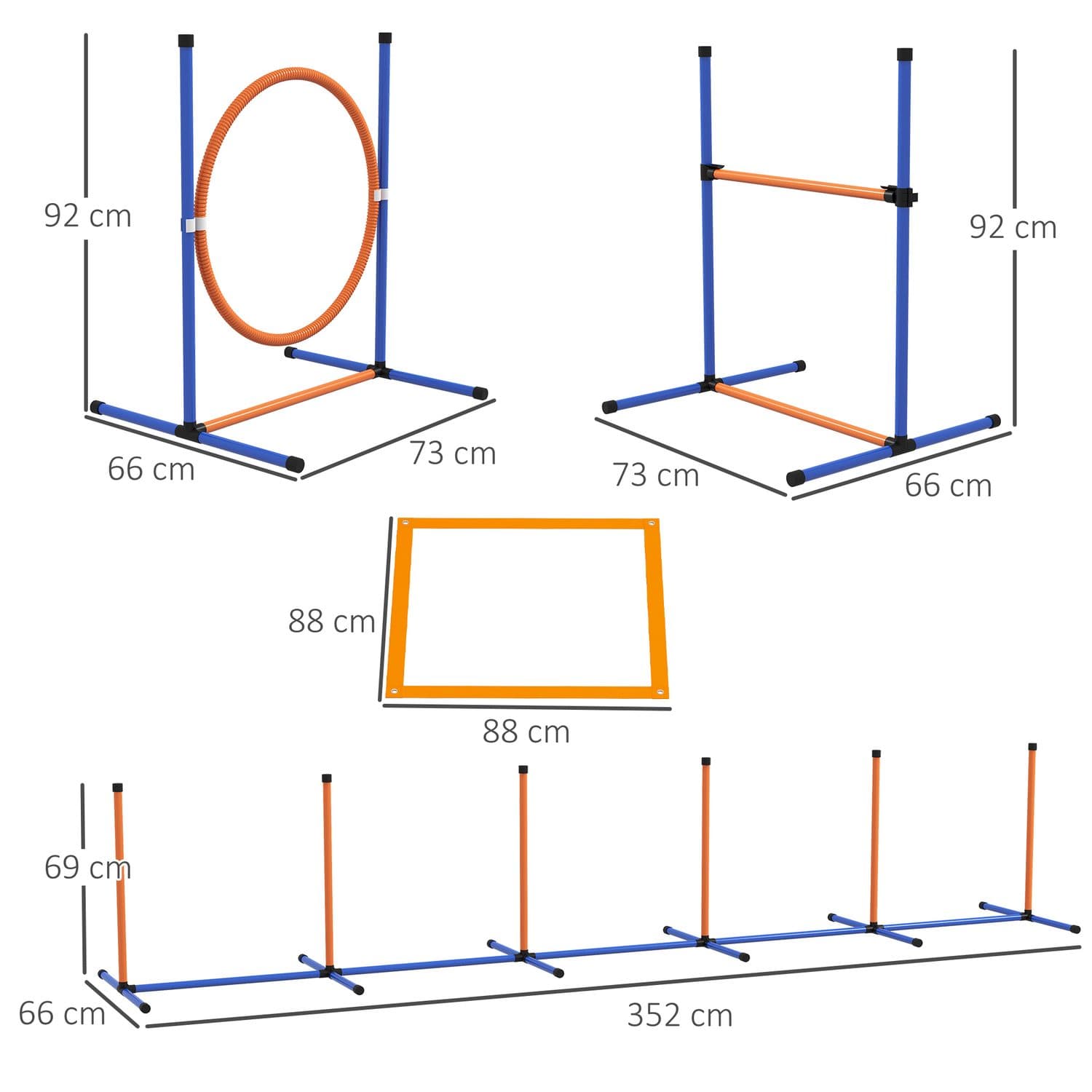4-Piece Dog Agility Training Set with Pause Box - image 5