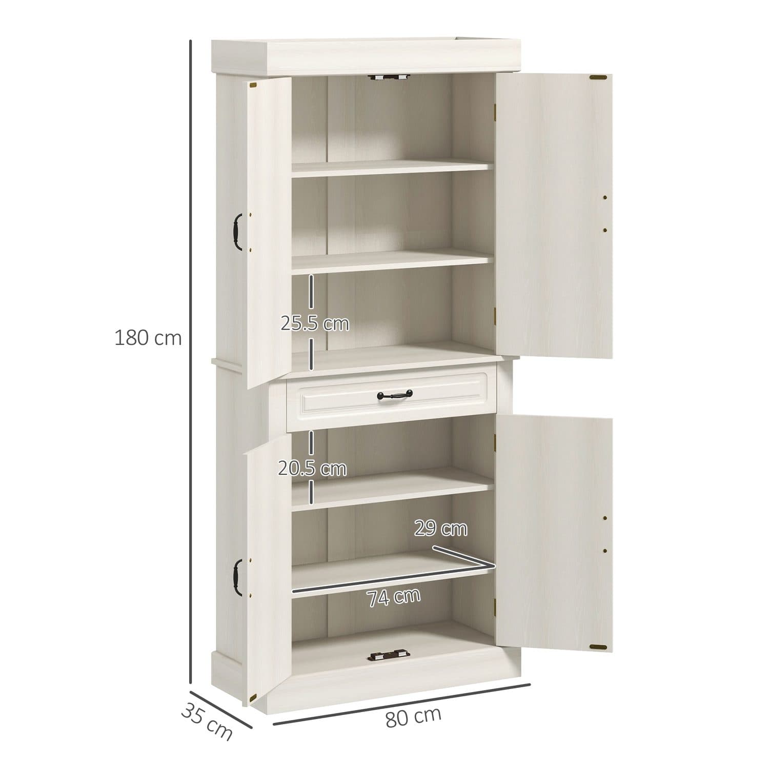 Tall White Kitchen Pantry - image 5