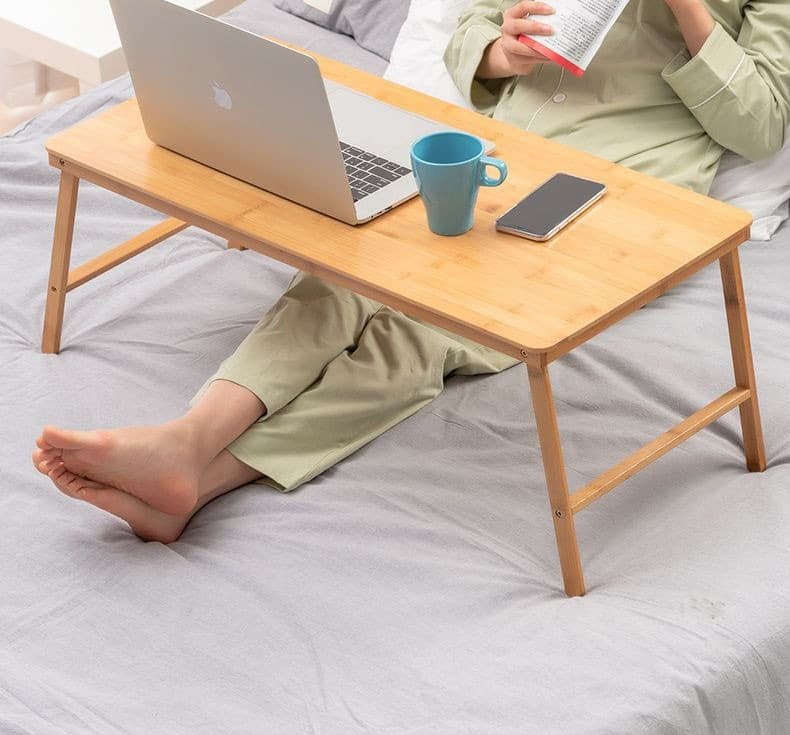 Folding Bamboo Bed Desk for Laptops, Books and Breakfast Trays - image 7