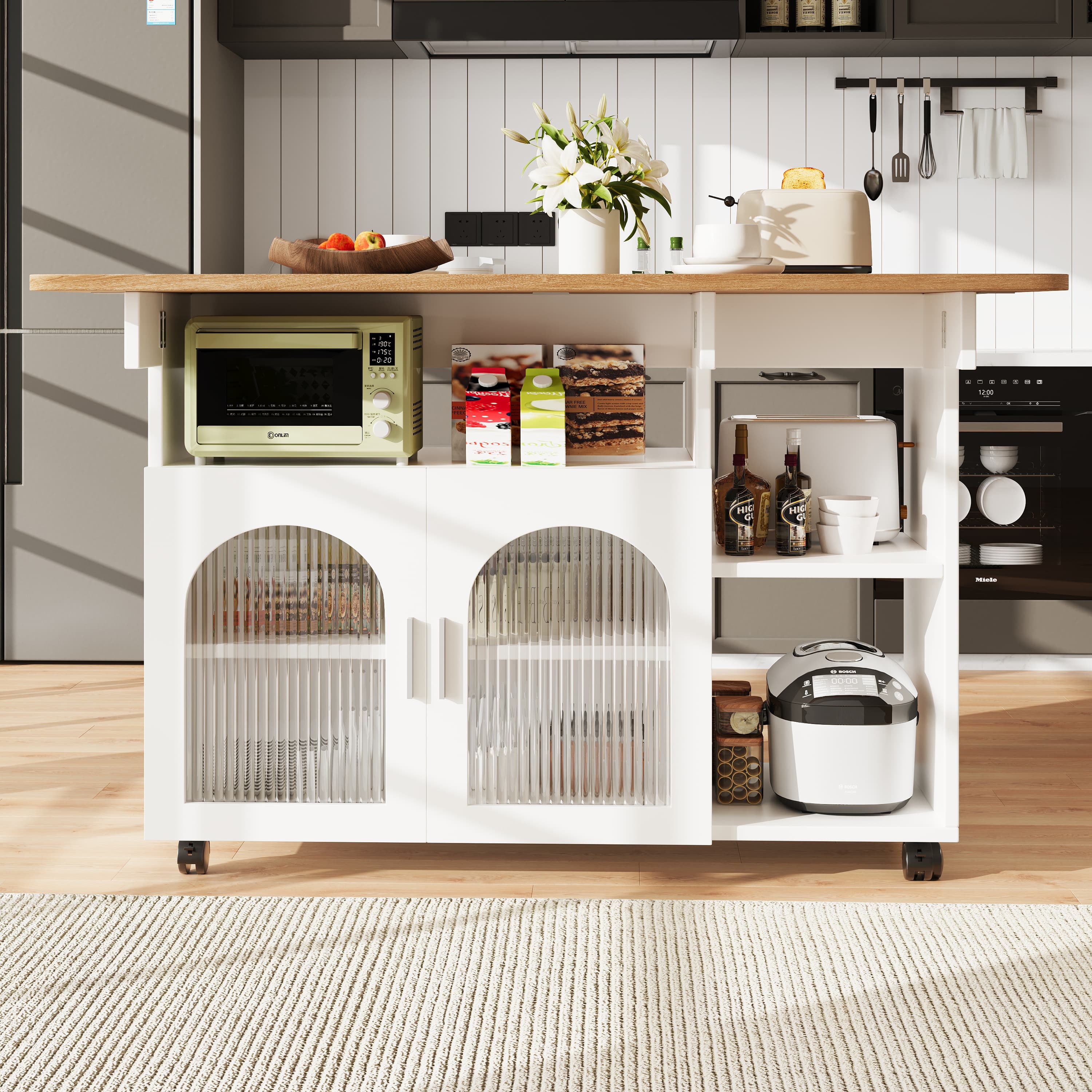 A Versatile Kitchen Island That Transforms into a Dining Table - image 3