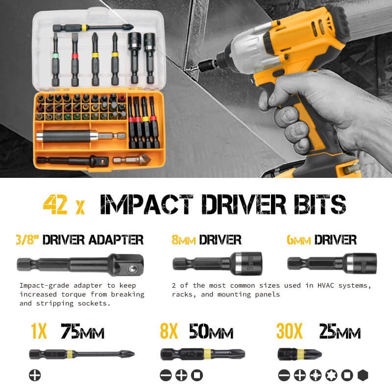 Compact 44 Piece Impact Driver Bit Set - image 9