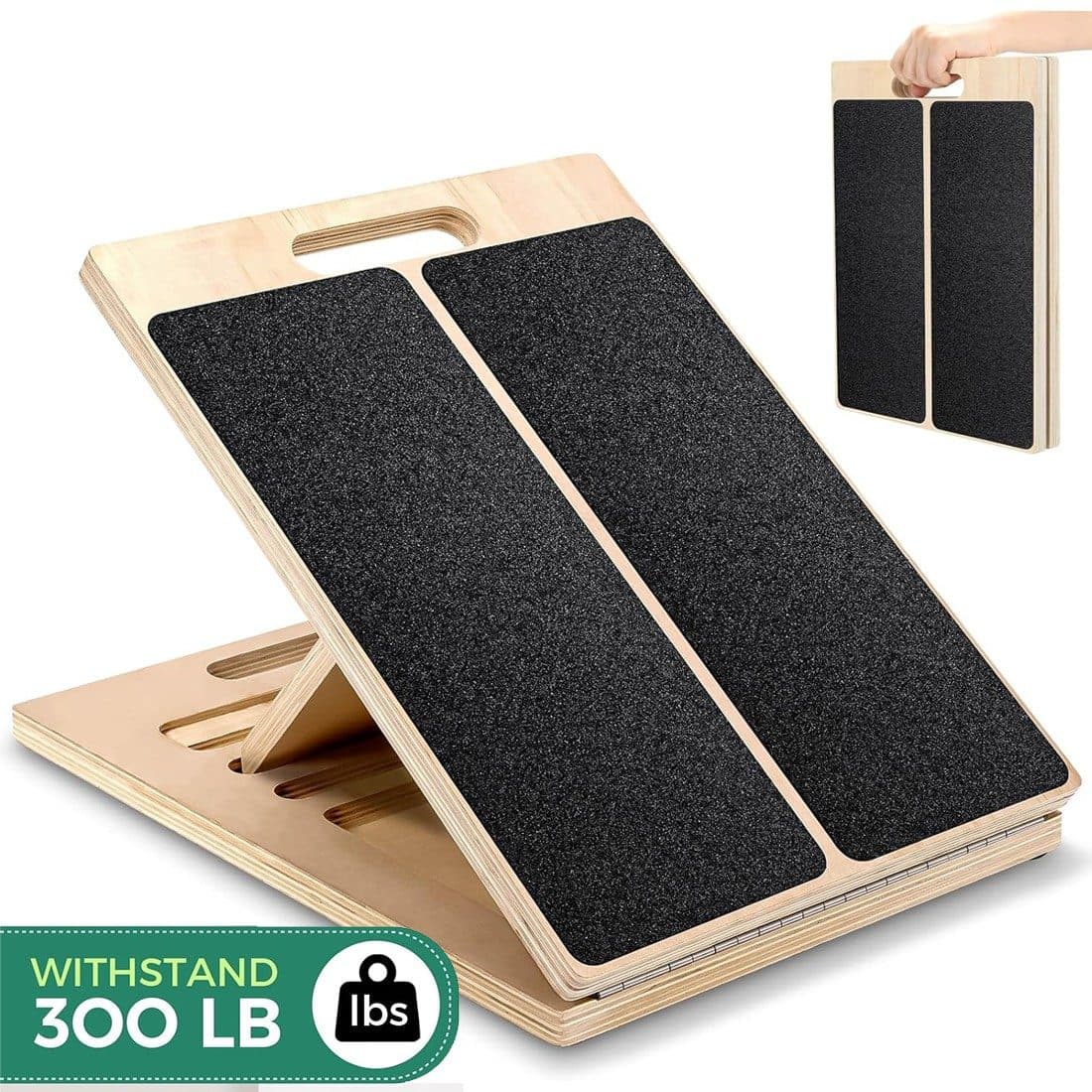 Foldable Wooden Calf Stretcher Slant Board