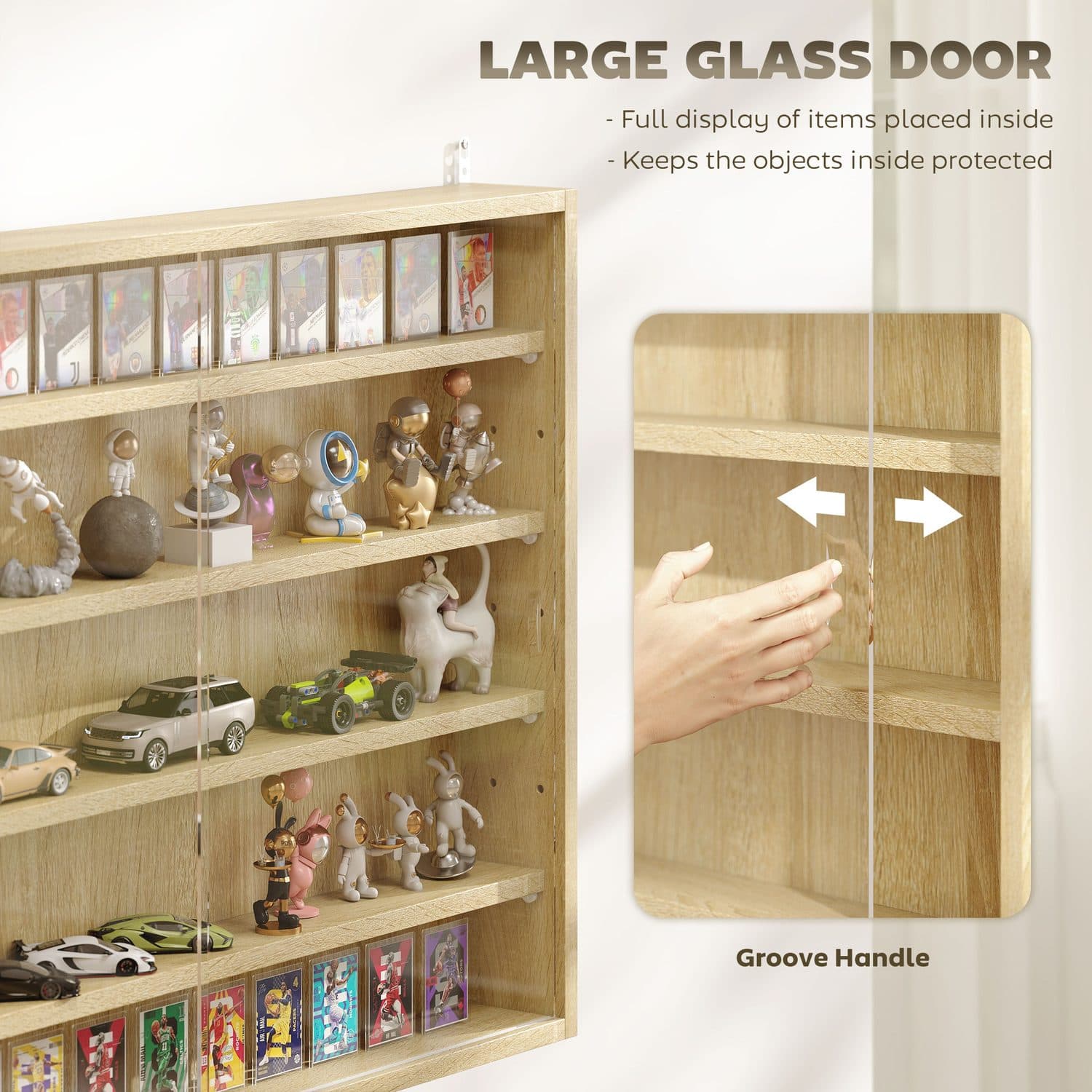 Wall-Mounted Display Cabinet for Ornaments and Collectibles - image 3