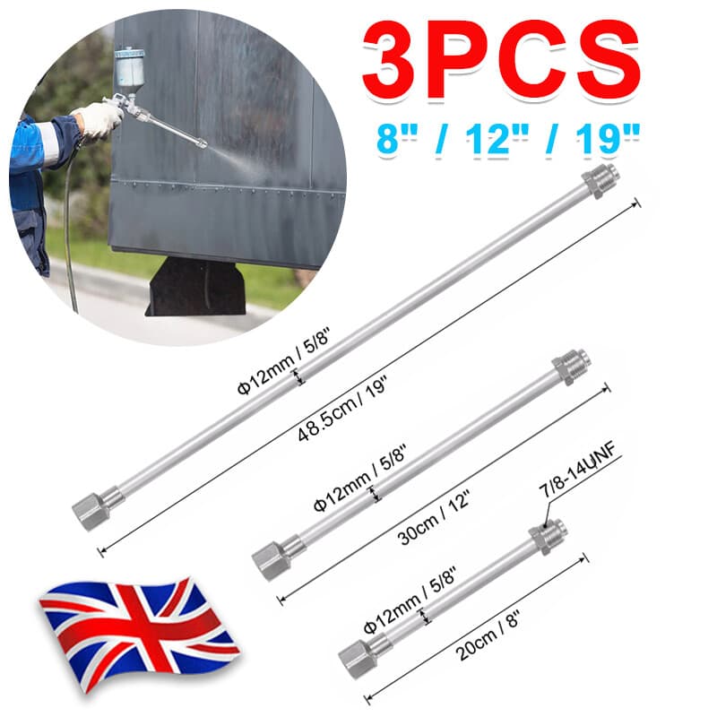 3 Piece Airless Paint Sprayer Extension Rod Set - image 7