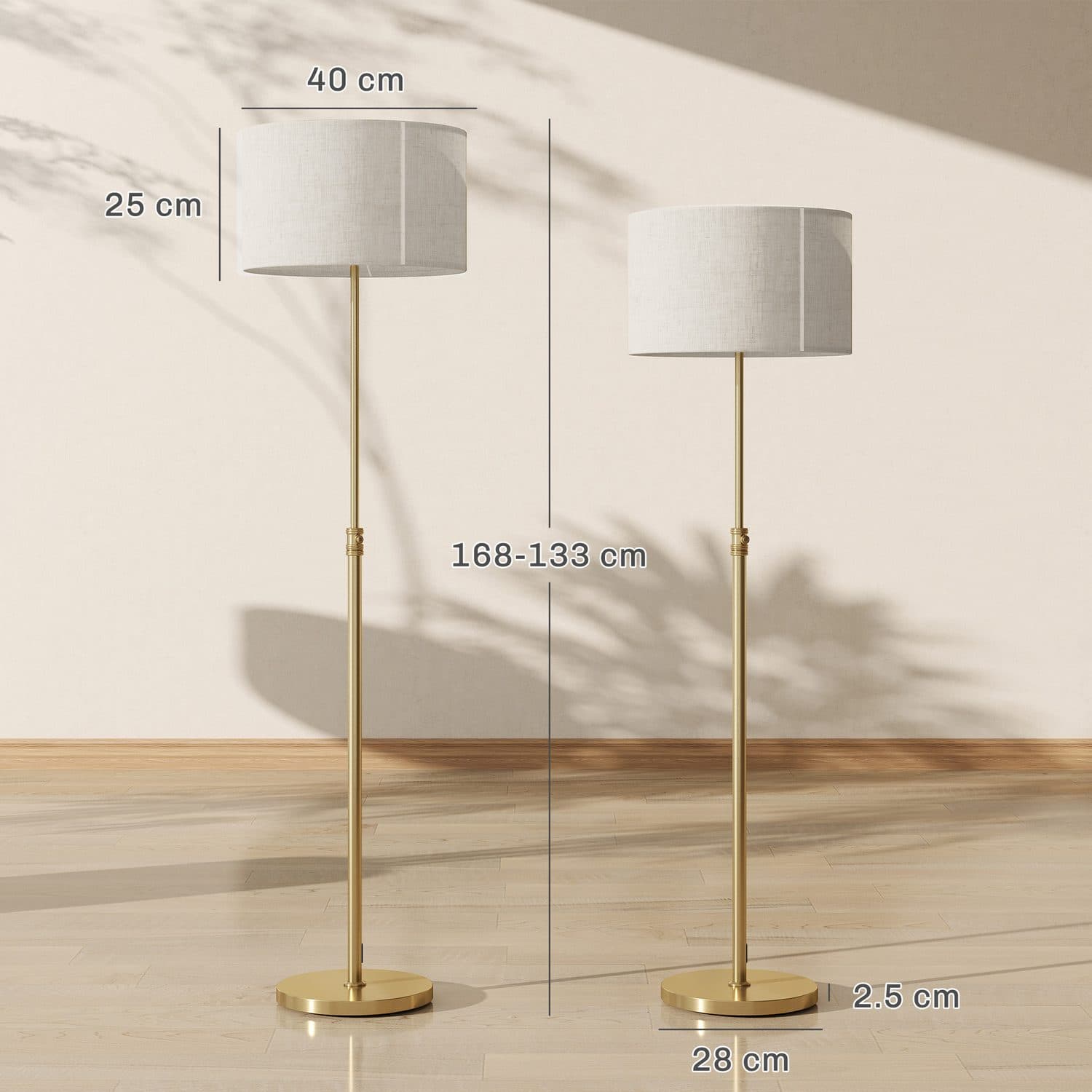 Adjustable Gold Floor Lamp for Effortless Ambience - image 5