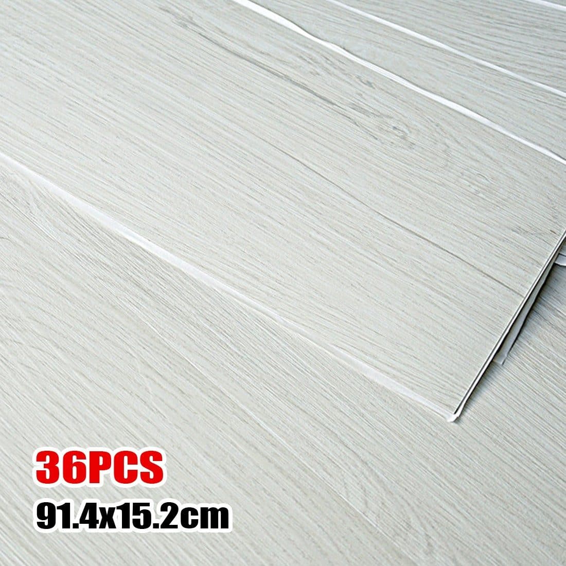 White wood effect vinyl planks for quick room updates - Default