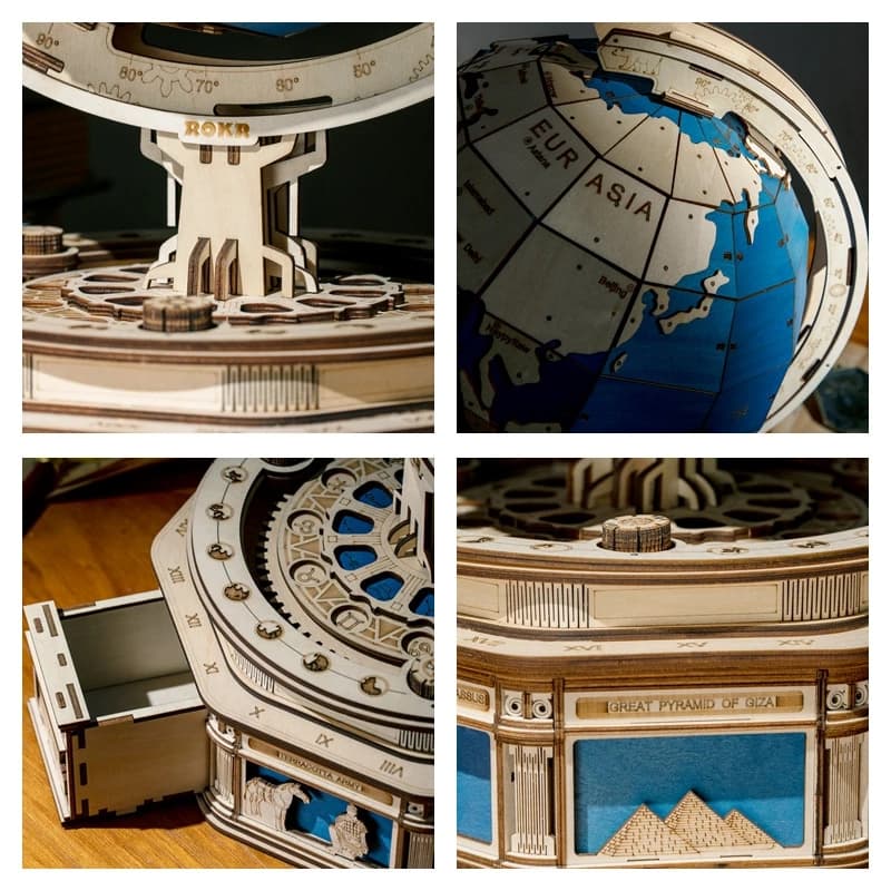 World: 3D Wooden Globe Puzzle - image 4