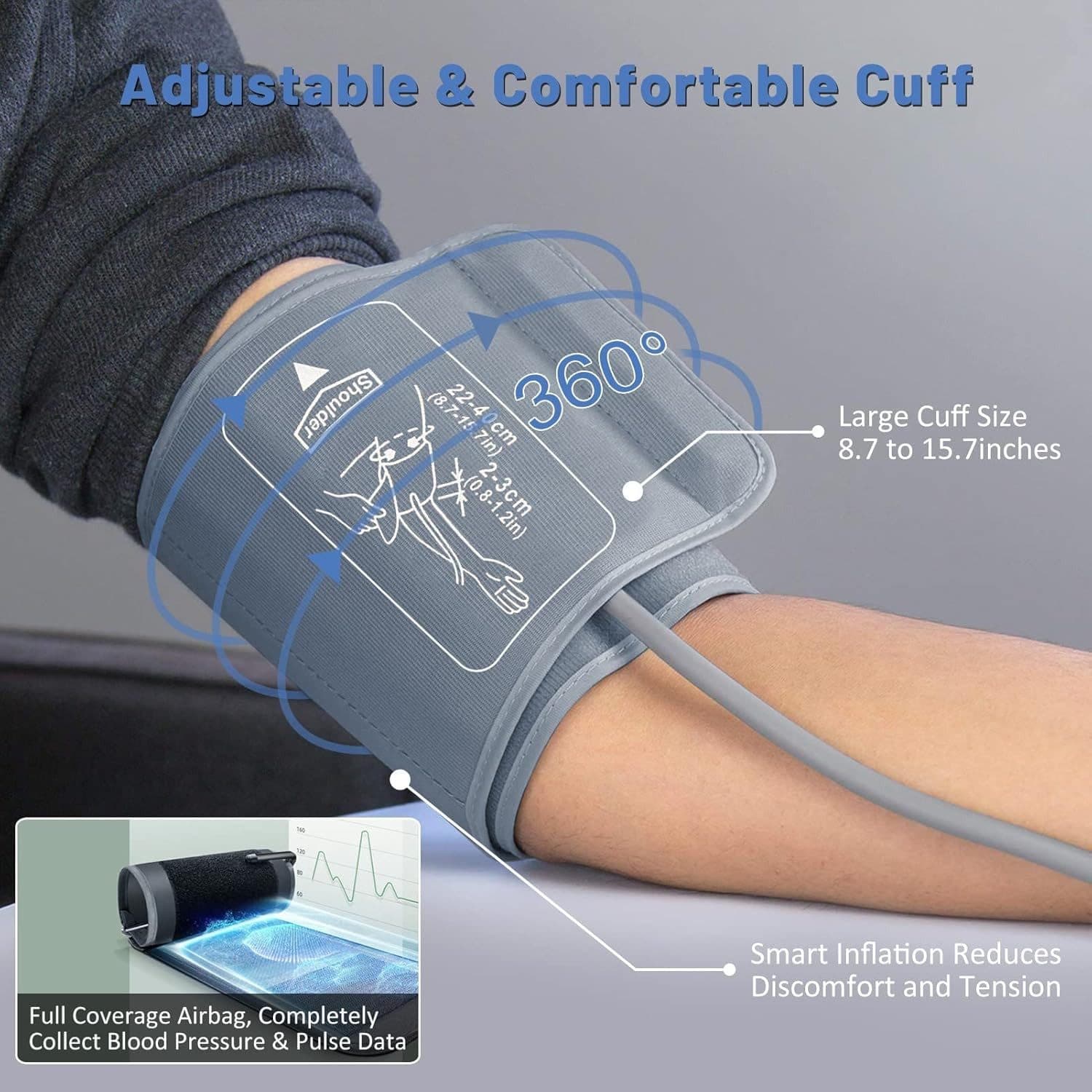 Home Blood Pressure Monitor with Large Backlit Display - image 1