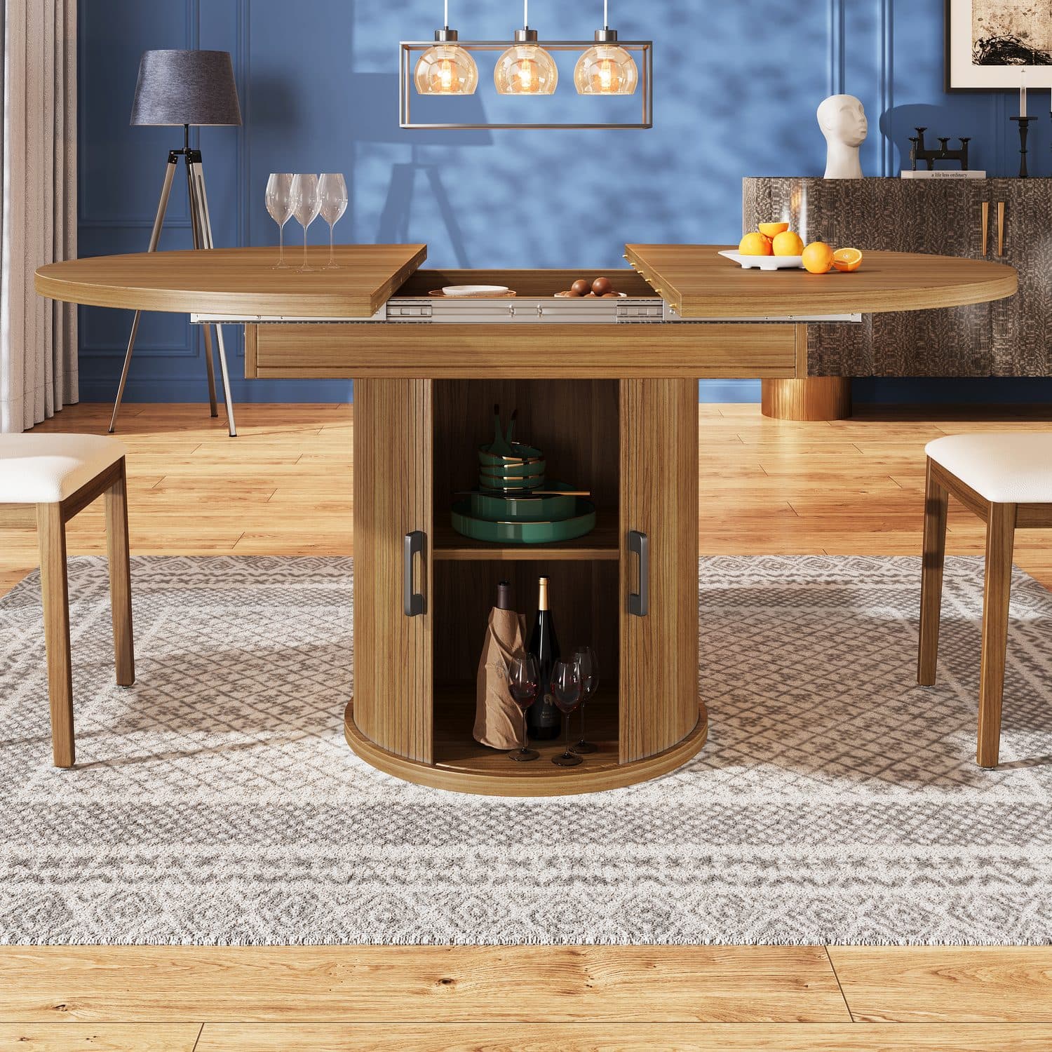 Extendable Walnut Dining Table - image 5