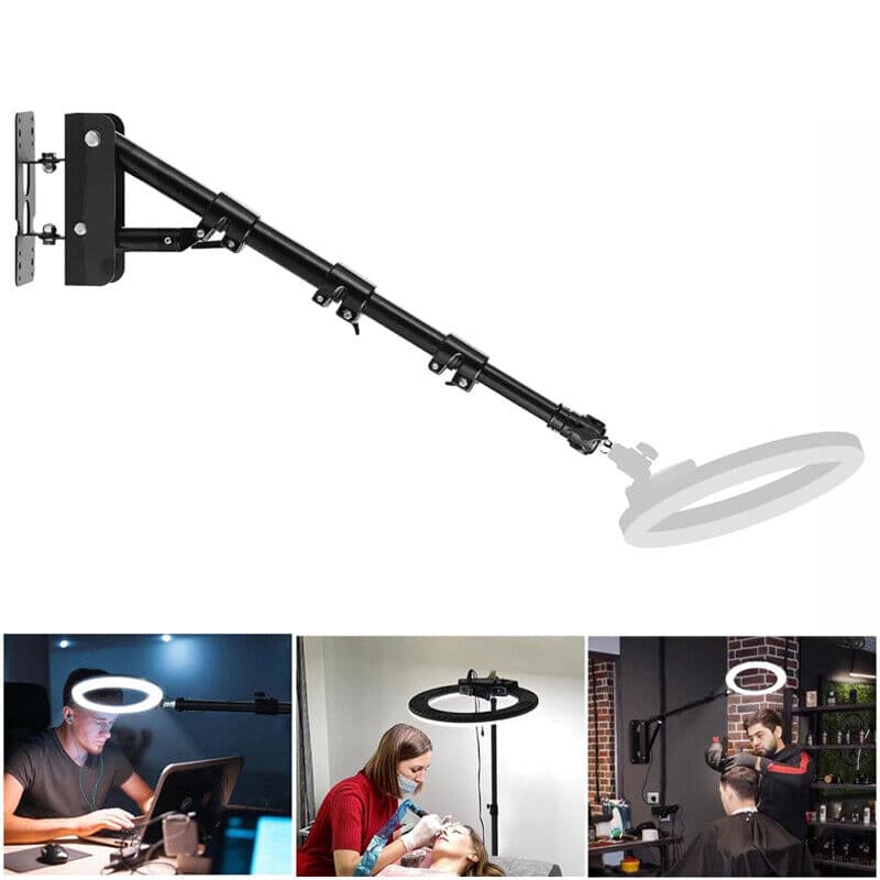 Wall-Mount Boom Arm Stand for Video Lights and Studio Use - image 2