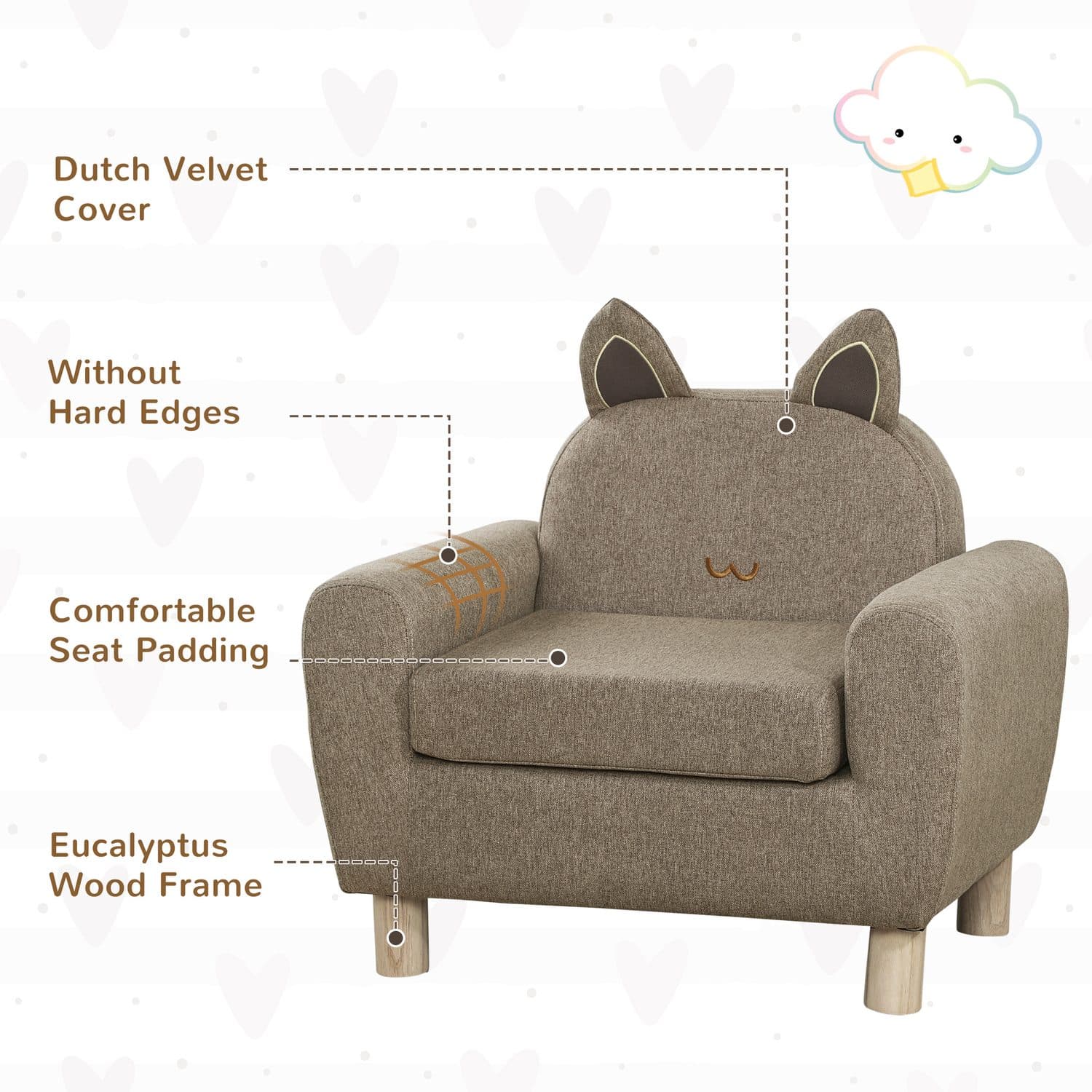 Brown Toddler Armchair - image 1