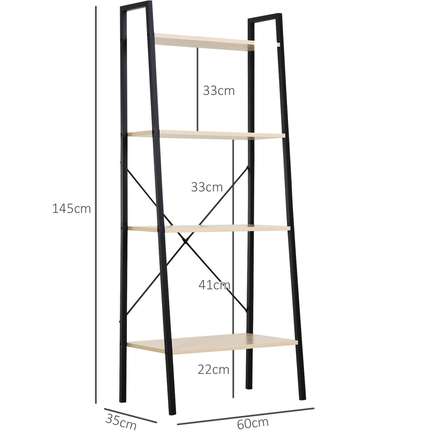 Four Tier Ladder Shelf For Books And Decor - image 5