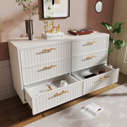 Ribbed 6-Drawer Sideboard - image 9
