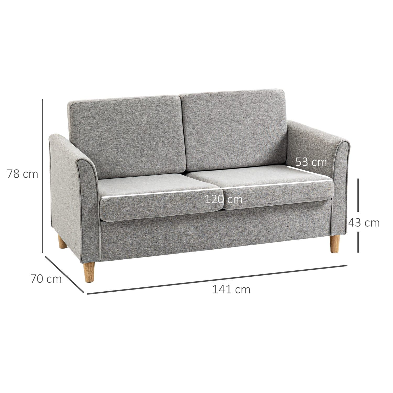Modern 2 Seater Sofa - image 2