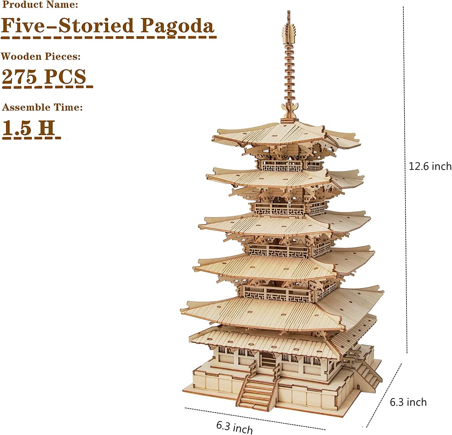 Mechanical Tower Woodcraft Construction Kit - image 7
