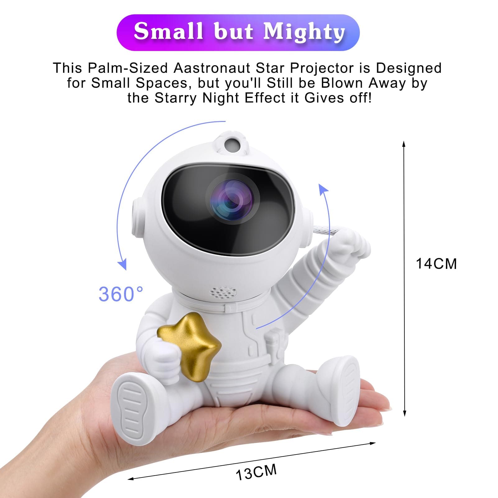 Astronaut Galaxy Projector for Colourful Night Light - image 4
