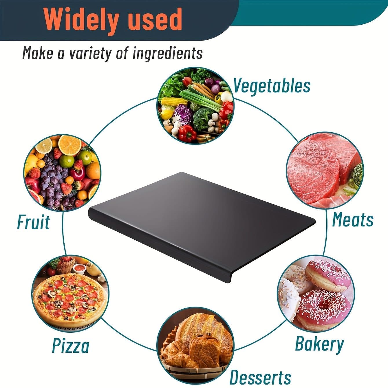 A sleek black cutting board for cleaner prep space - image 1