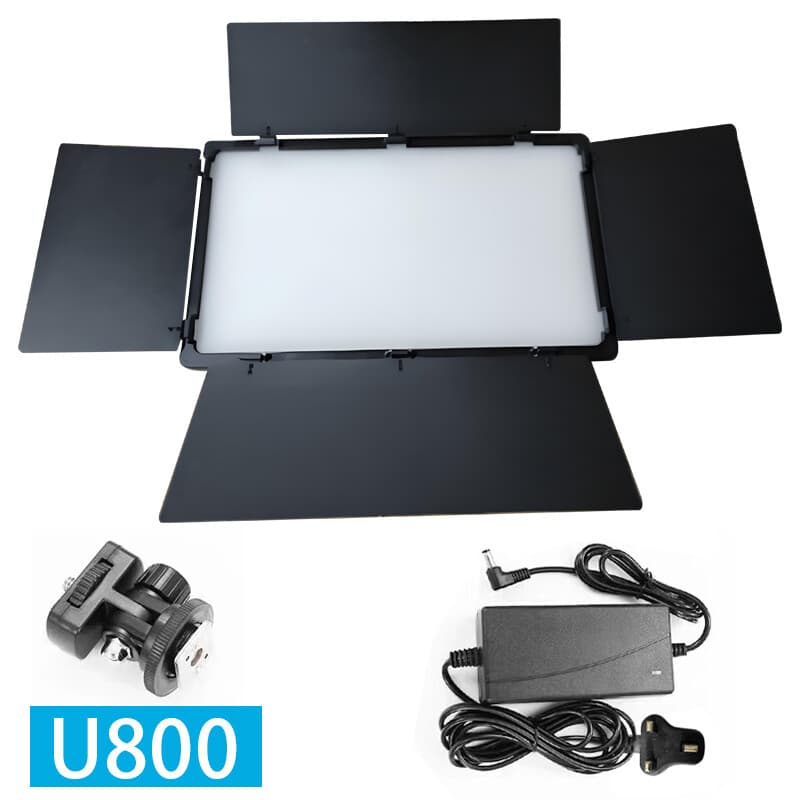 Professional LED panel light with adjustable barn doors - Default