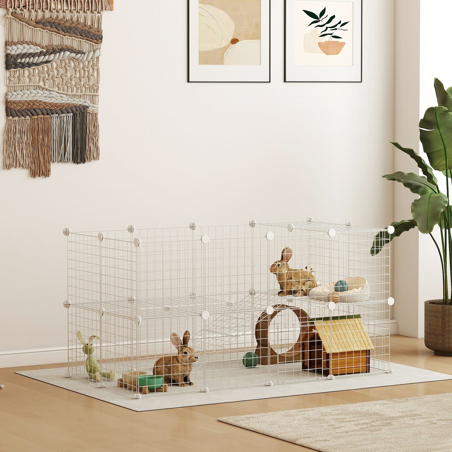 Configurable 36-Panel Playpen for Small Pets - image 3
