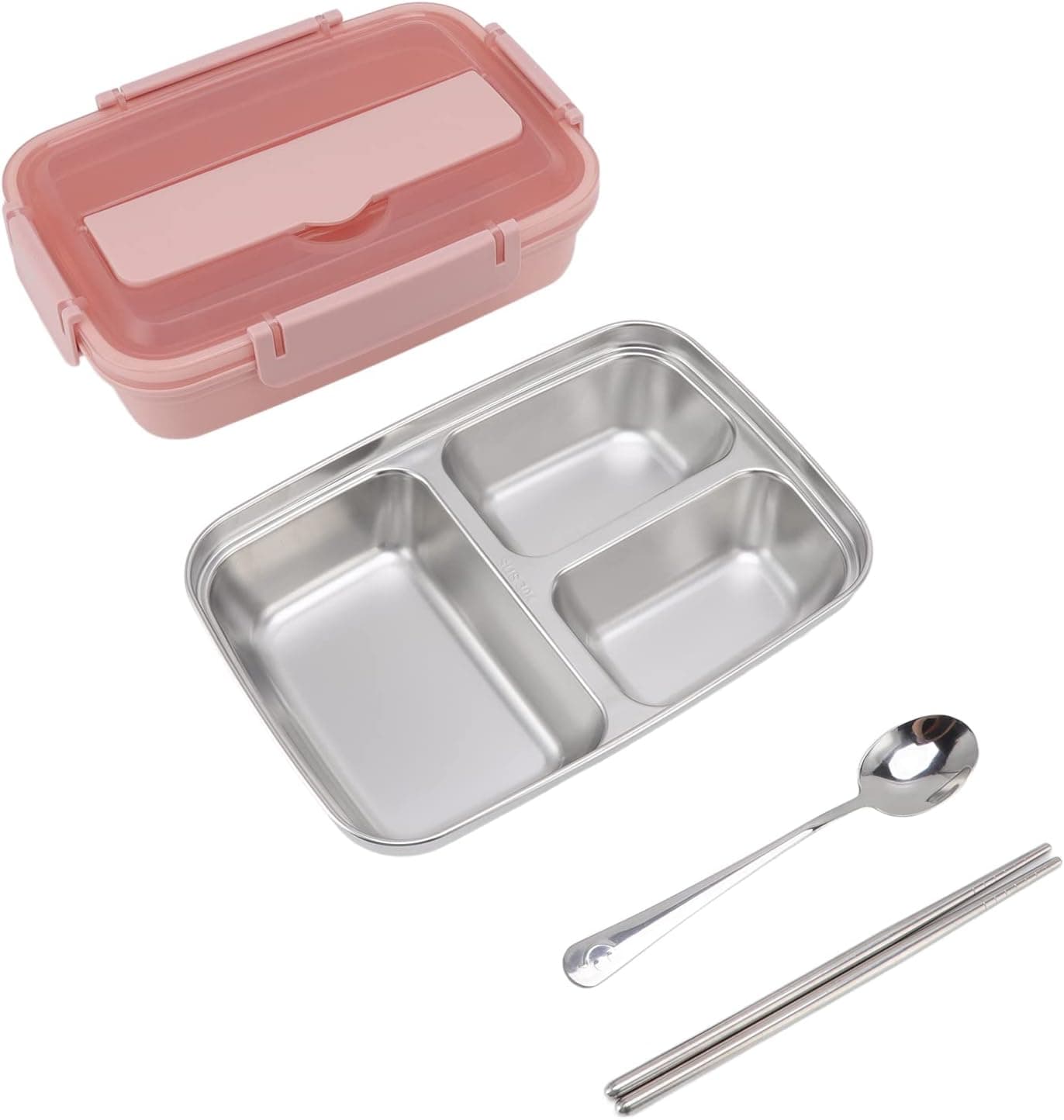 Stainless Steel Insulated Lunch Box with 3 Compartments - image 9