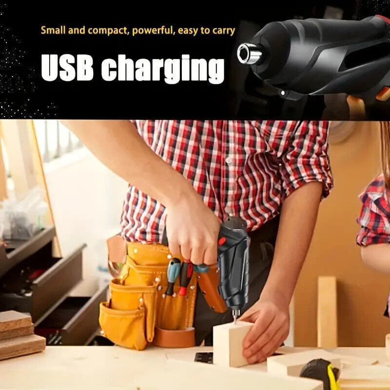 Rechargeable Electric Screwdriver Kit for Home DIY - image 3
