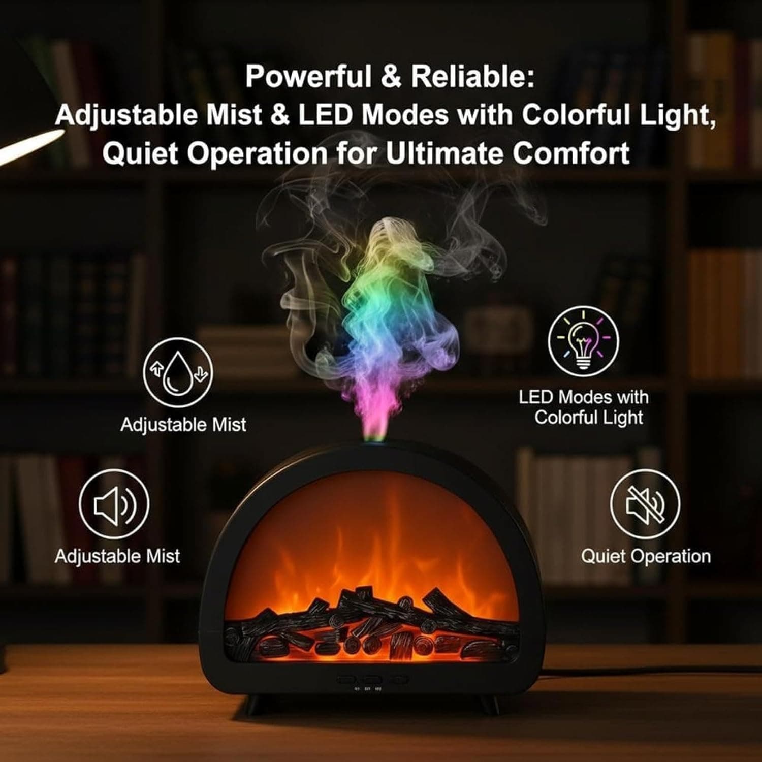 Fireplace-Style Aromatherapy Diffuser for Home and Office - image 5
