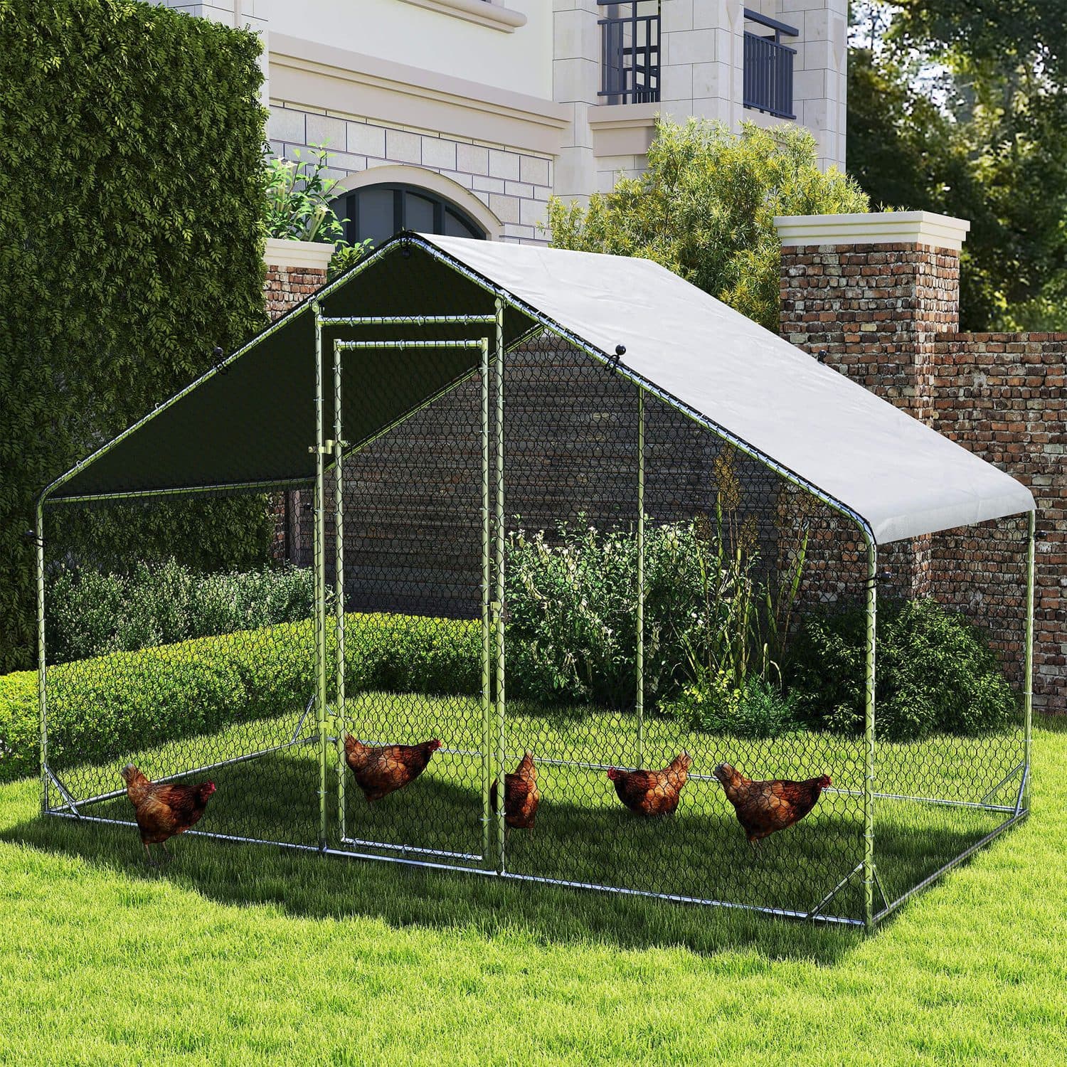 PawHut Large Walk-In Chicken Coop for the Garden - image 5
