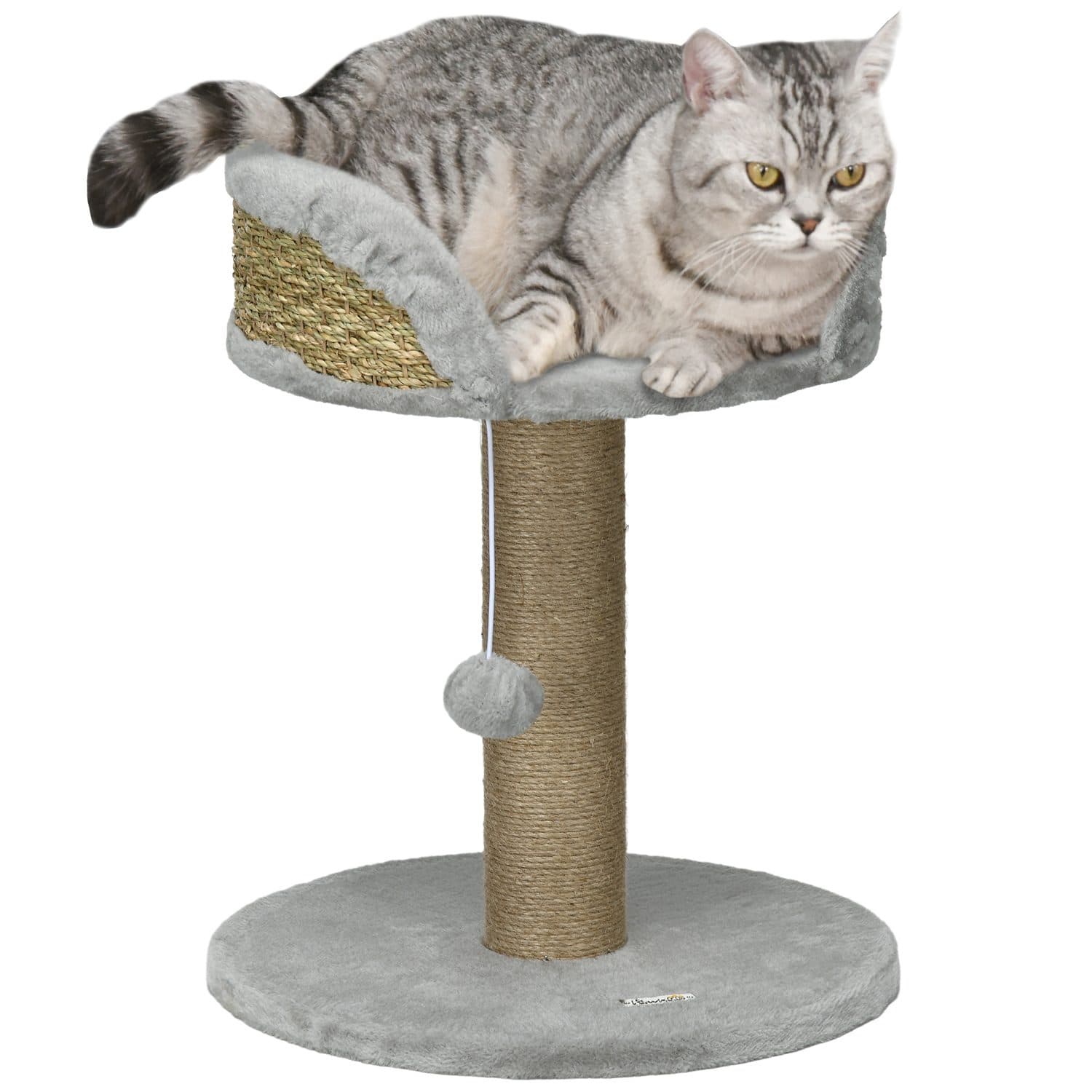 PawHut Cat Tree Tower With Jute Rope Scratching Post