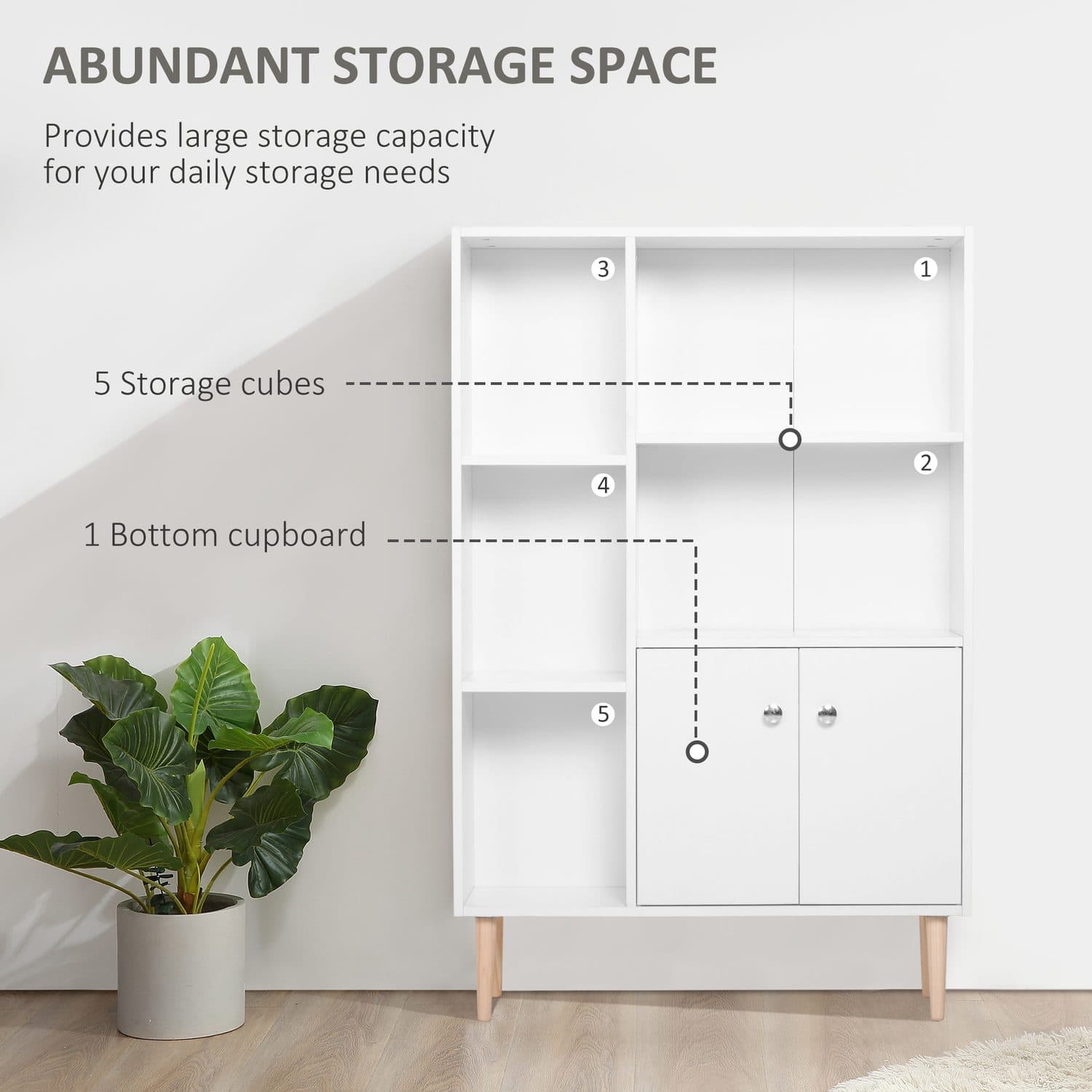 Modern White Sideboard Unit - image 4
