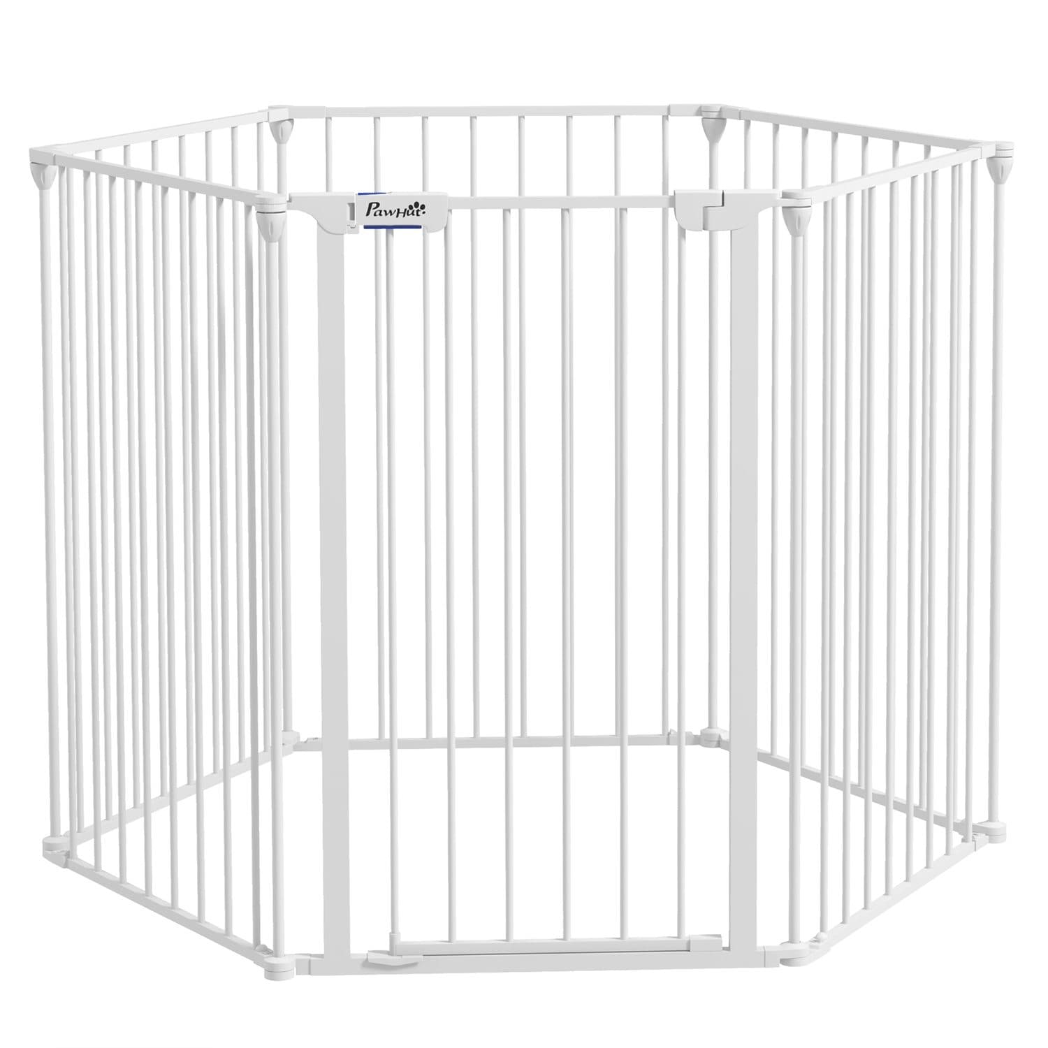 PawHut 6 Panel Foldable Dog Playpen with Lockable Door