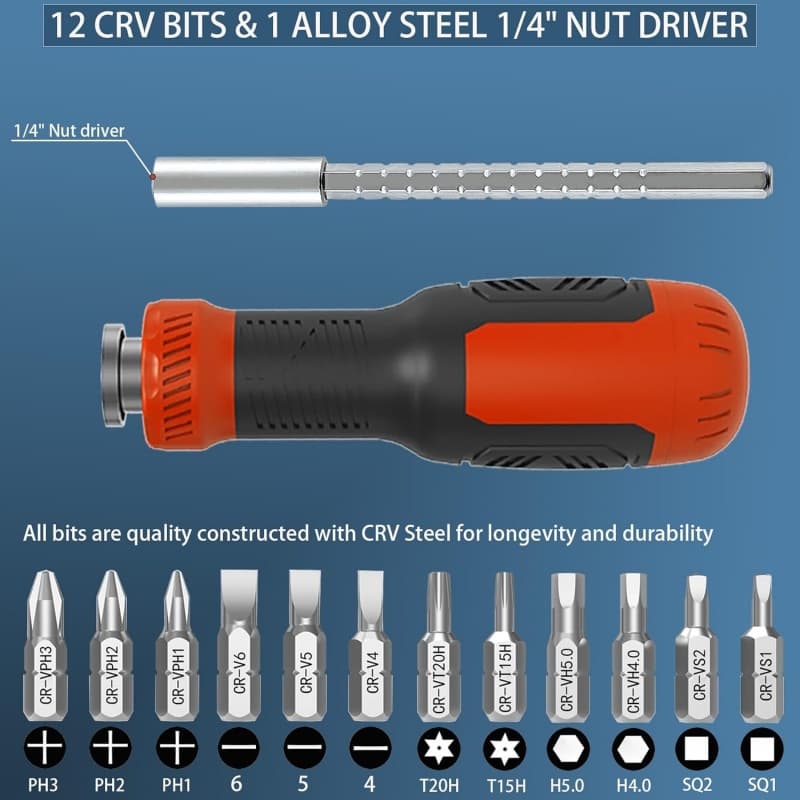 Compact 13-in-1 screwdriver for everyday fixes - image 10