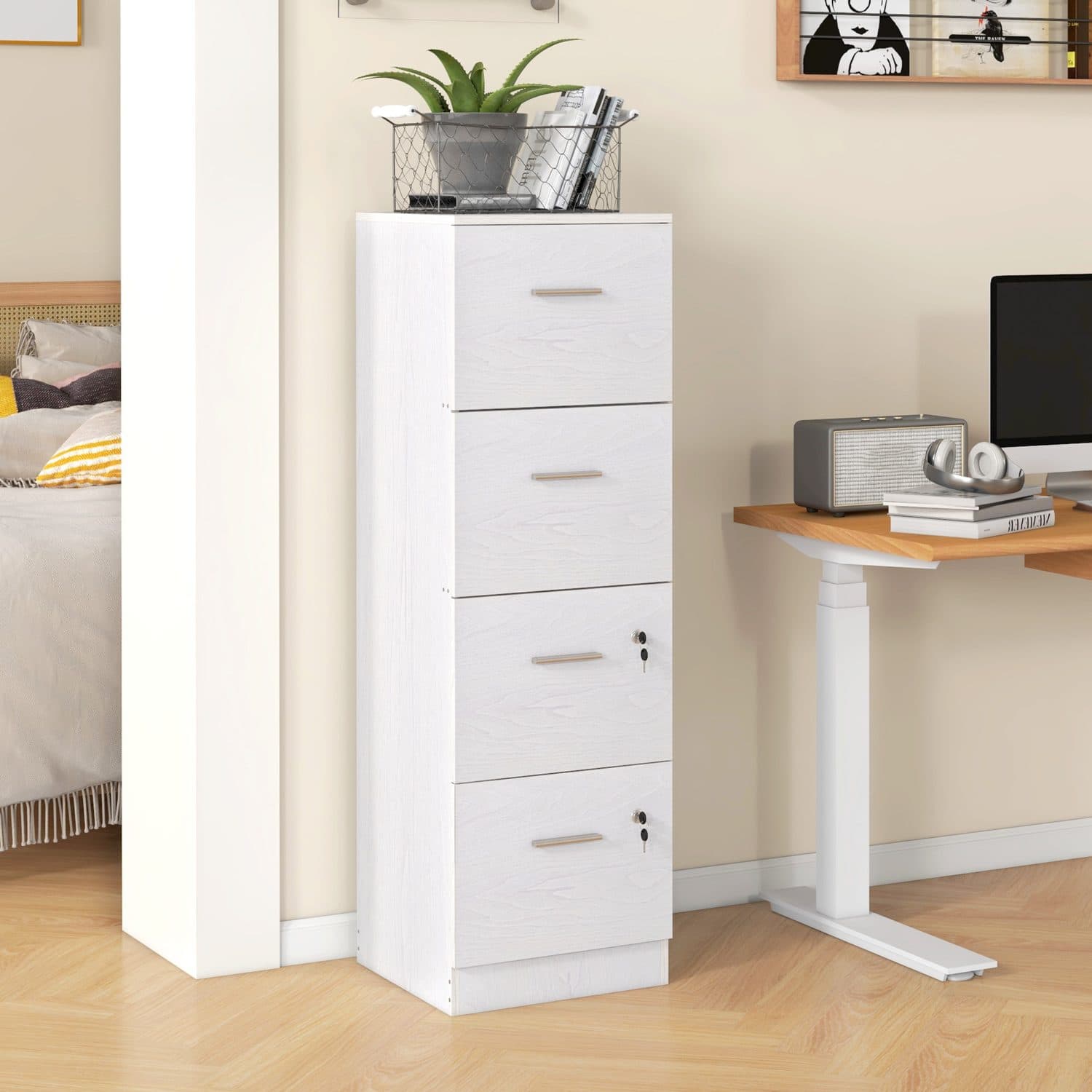 4-Drawer Lockable Filing Cabinet - image 2
