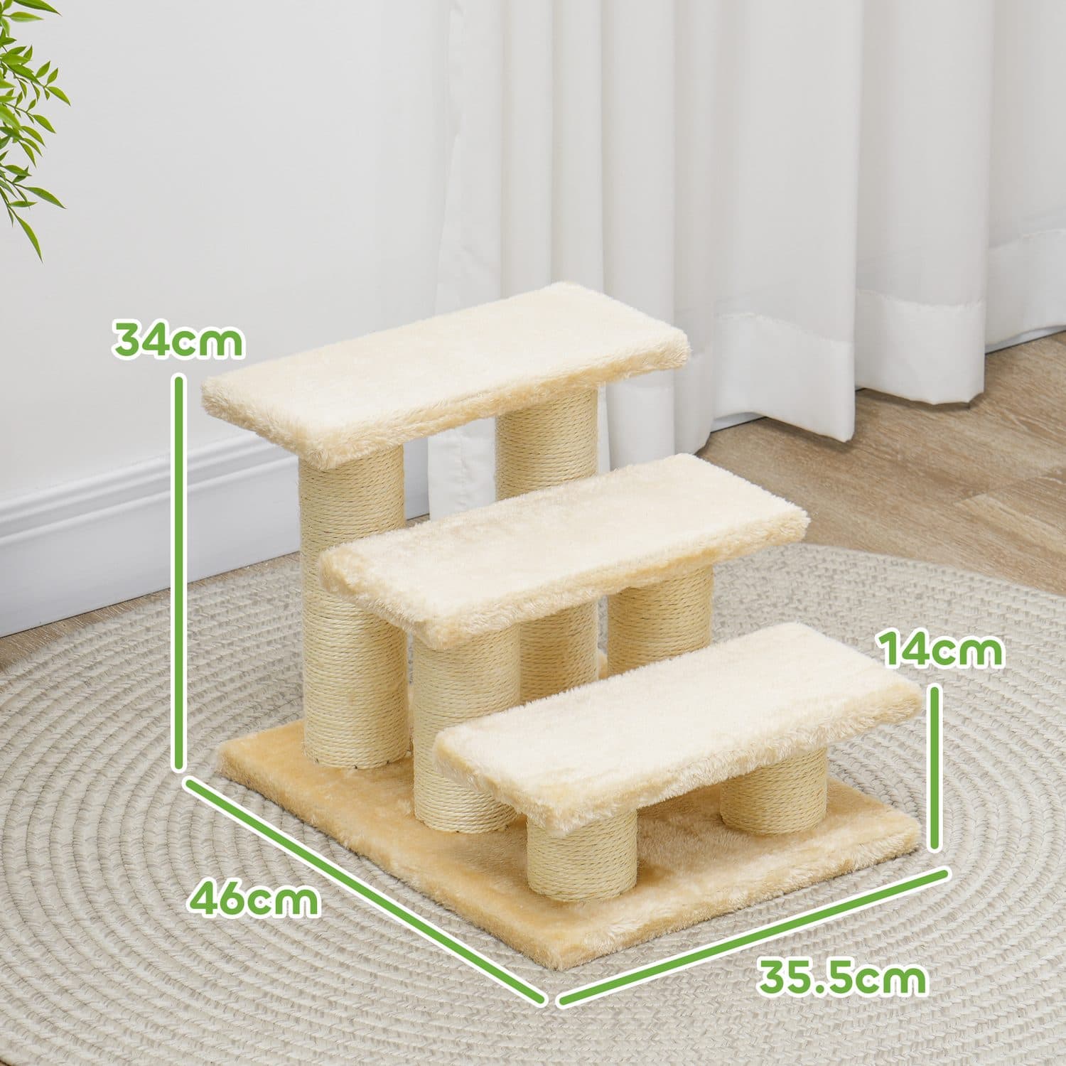 Pet Steps for Cats and Small Dogs with Sisal Scratching Posts - image 1
