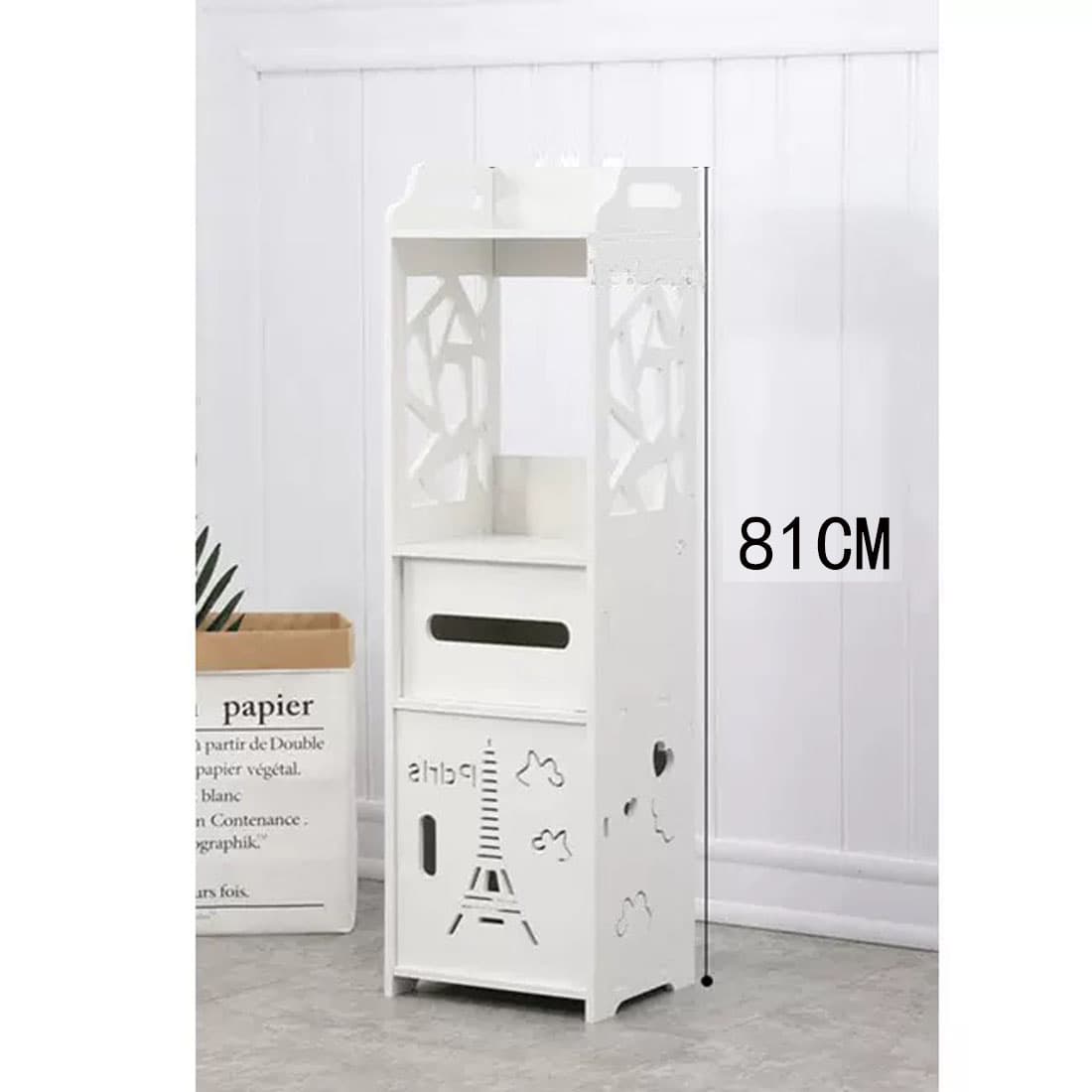 A Slim White Storage Tower That Keeps Your Bathroom Clutter-Free - image 1