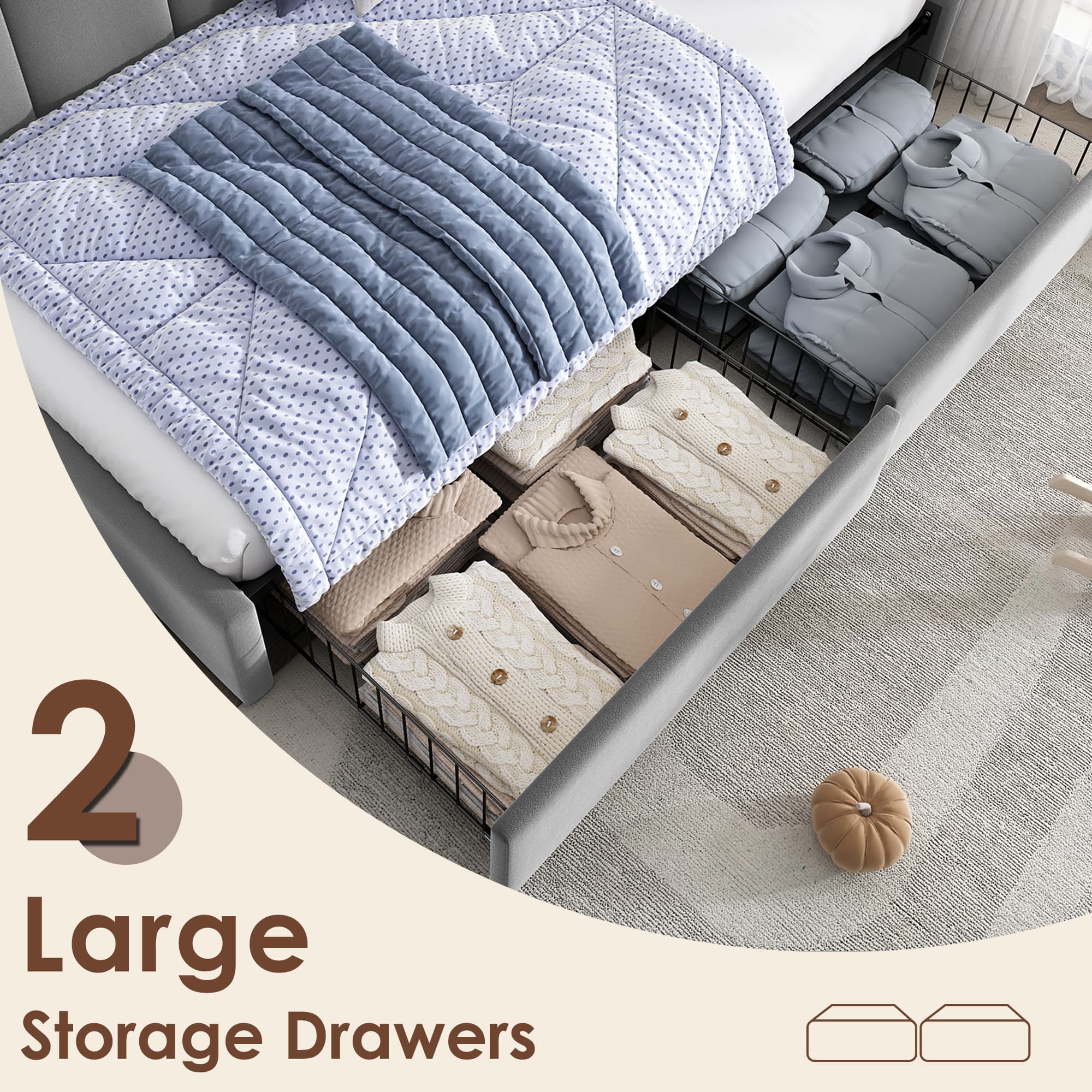 Velvet Daybed, Sofa & Storage Bed - image 1