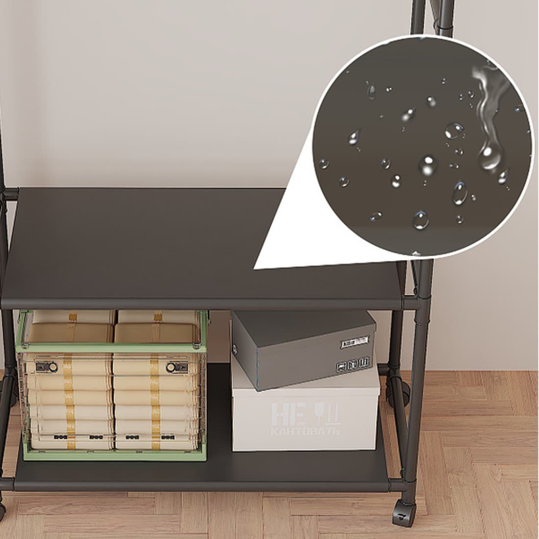 A Freestanding Clothes Rail with Shelves That Moves Where You Need It - image 6