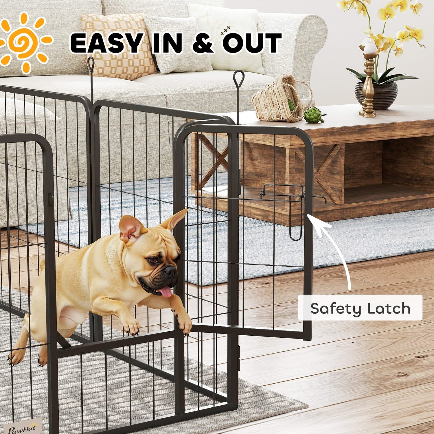 12-Panel Dog Playpen with Doors - 60cm High - image 1
