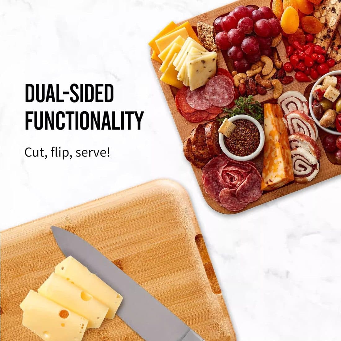 Bamboo Food Tray with Lockable Clear Acrylic Cover - image 1