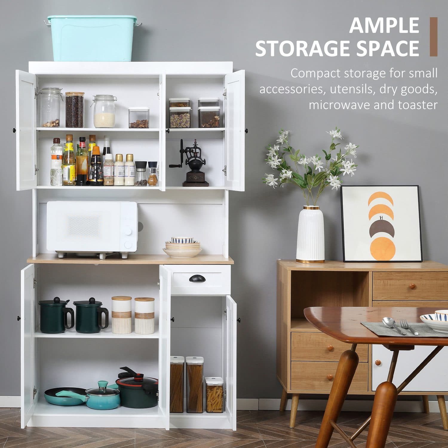 180cm Freestanding Kitchen Cabinet - image 1