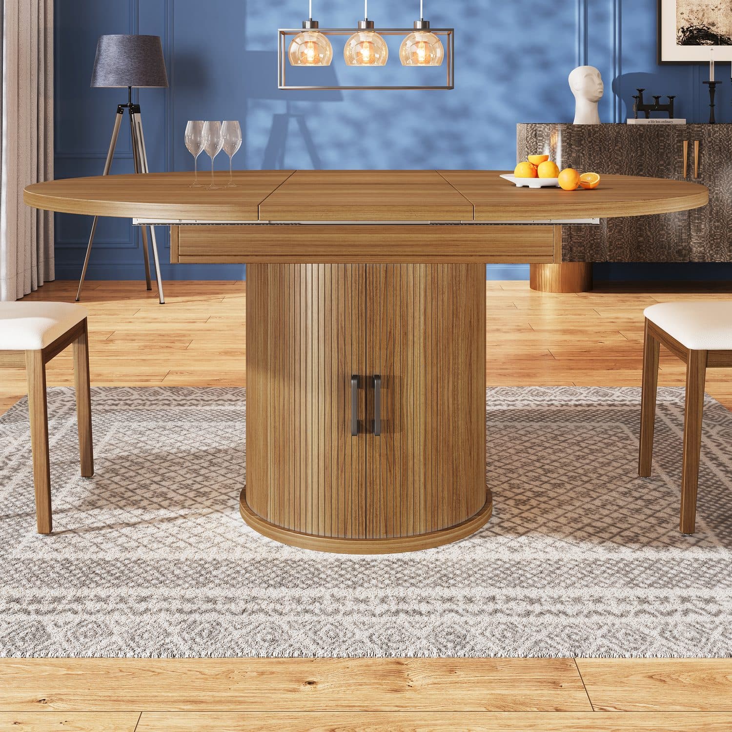 Extendable Walnut Dining Table - image 3