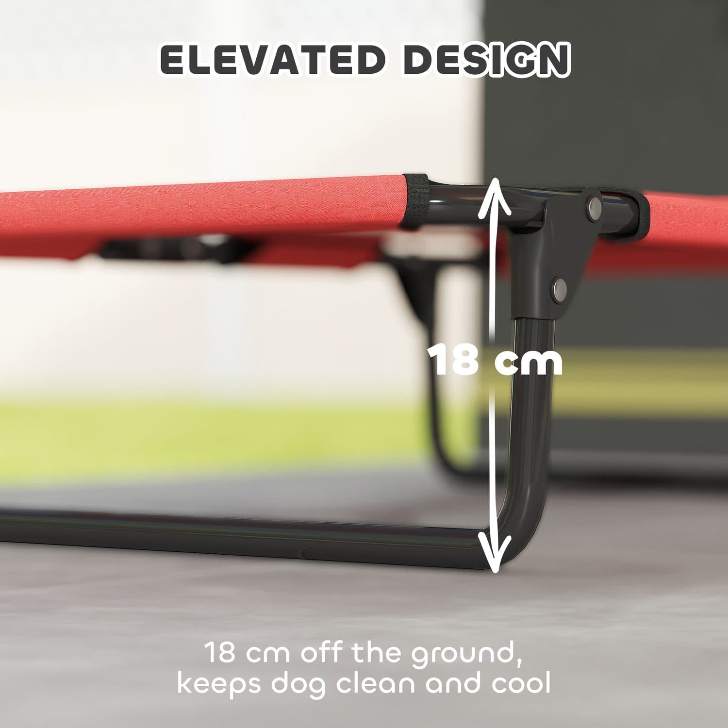PawHut Elevated Pet Cot for Small and Medium Dogs - image 3