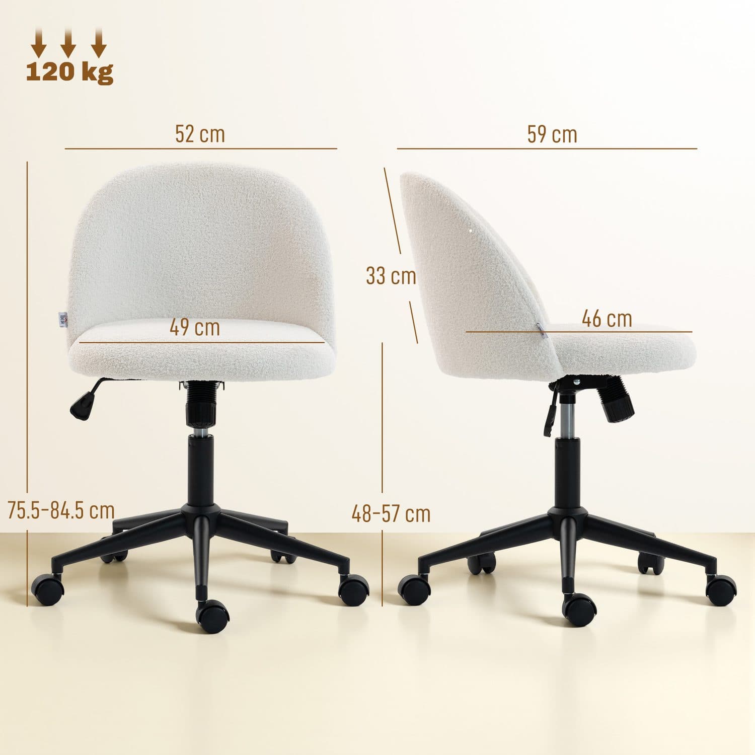 Teddy Fleece Office Chair - image 1