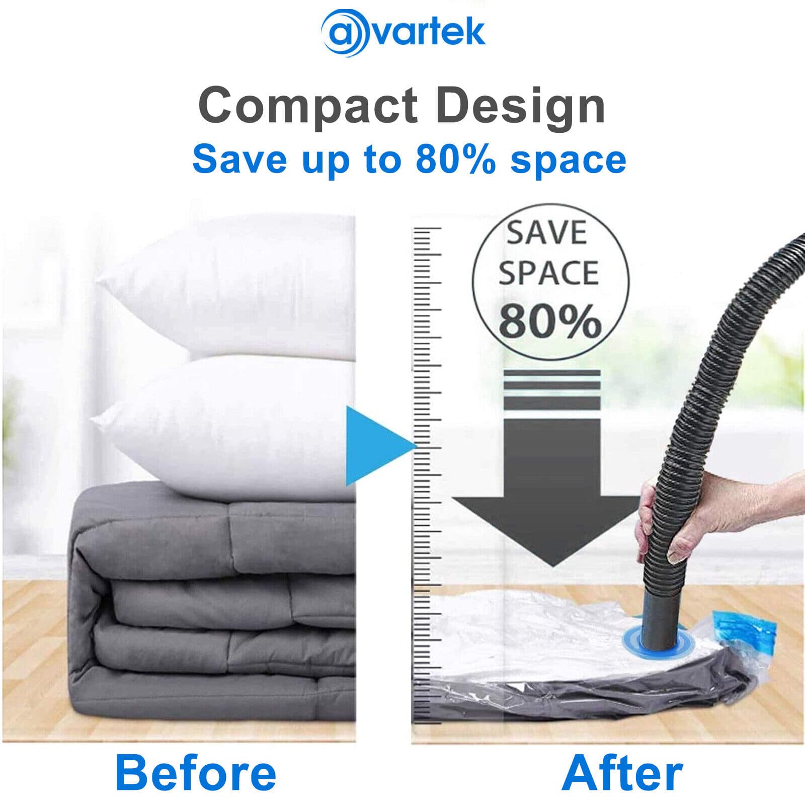 Six Vacuum Storage Bags for Reclaiming Wardrobe Space - image 9
