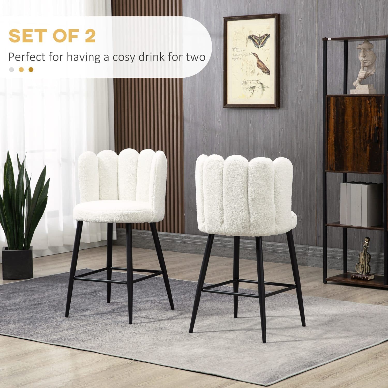 Boucle Bar Stools - image 5