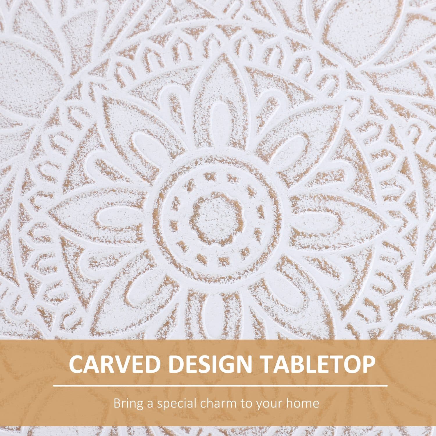 Carved Floral Tray Coffee Tables - image 5