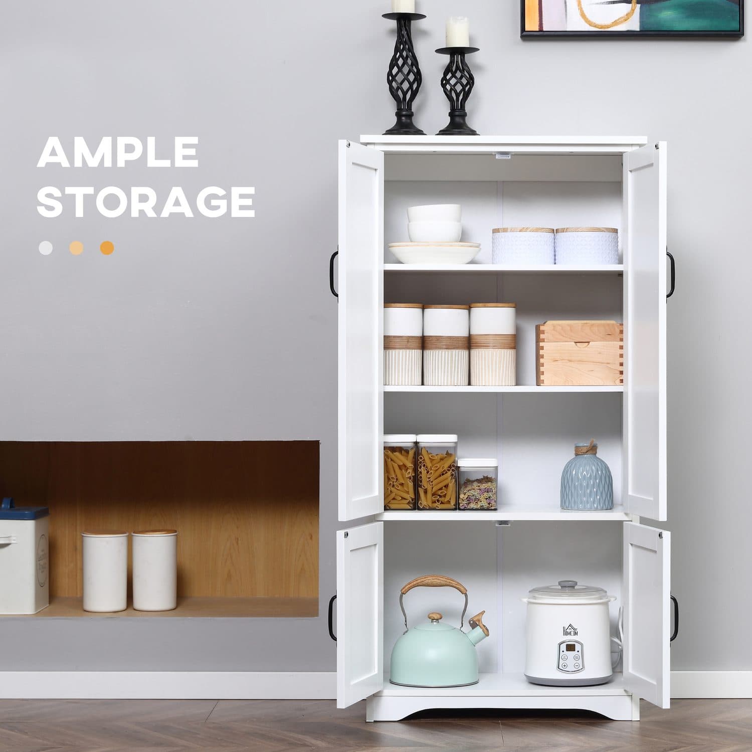 White Storage Cabinet - image 1
