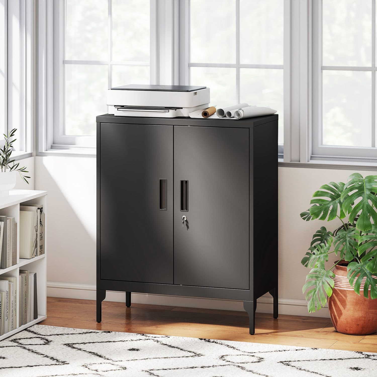 Secure Black Metal Cabinet - image 5
